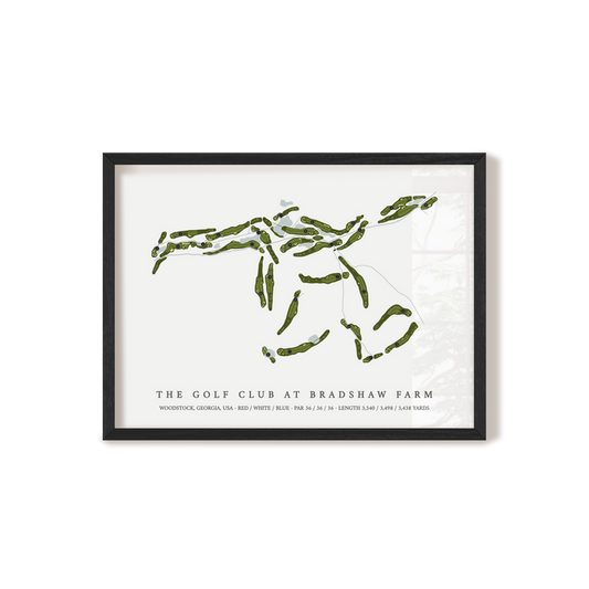 The Golf Club At Bradshaw Farm | Golf Course Print | Black Frame