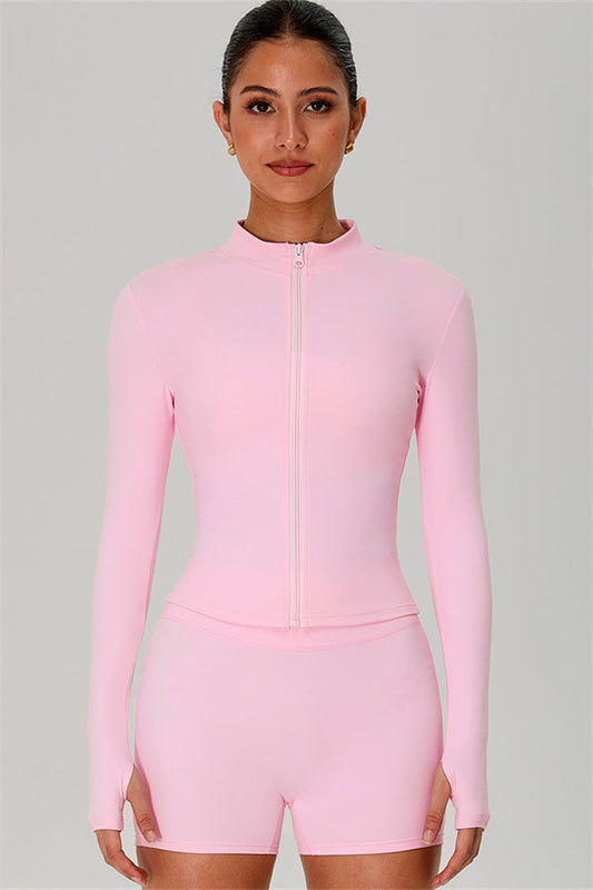 The Jewel Zip Jacket Shorts 2-Piece Set