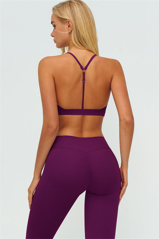 The Lushness Y-Back Sports Bra Leggings 2-Piece Set
