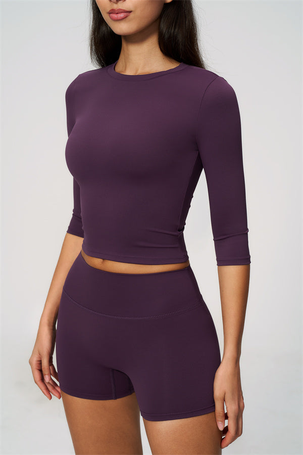 The Natalia Half-Sleeve Top Shorts 2-Piece Set