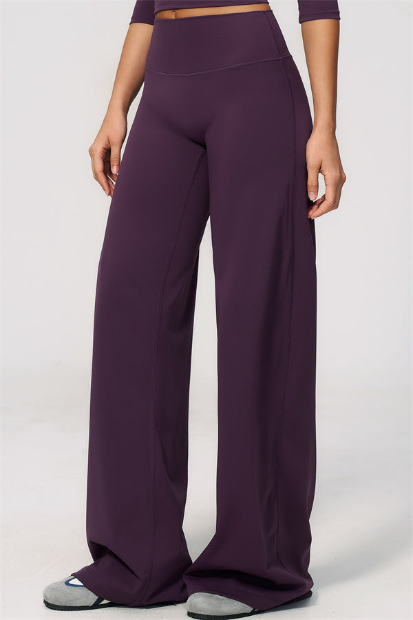 The Natalia Half-Sleeve Top Straight Leg Pants 2-Piece Set
