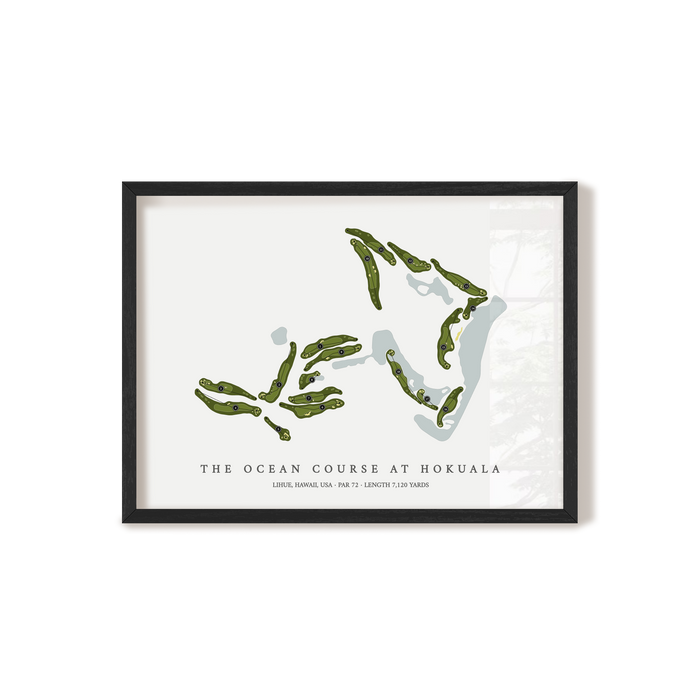 The Ocean Course at Hokuala | Golf Course Print | Black+Frame