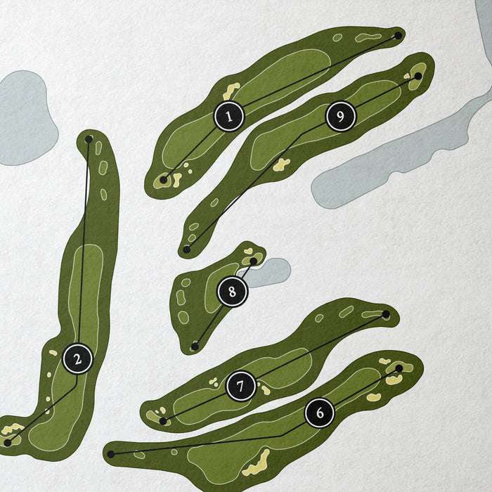 The Ocean Course at Hokuala | Golf Course Print | Close+Up