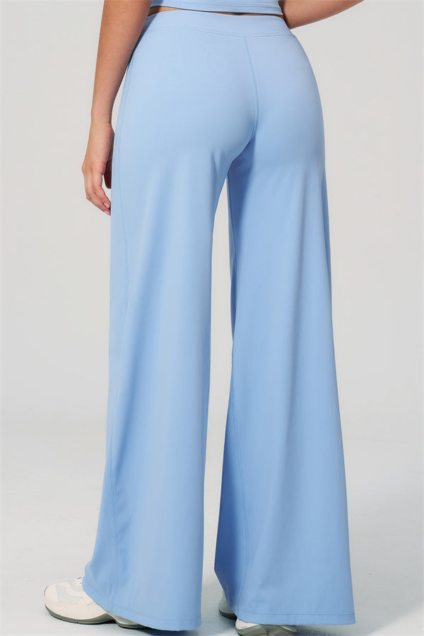 The Revive Crop Top Straight Leg Pants 2-Piece Set