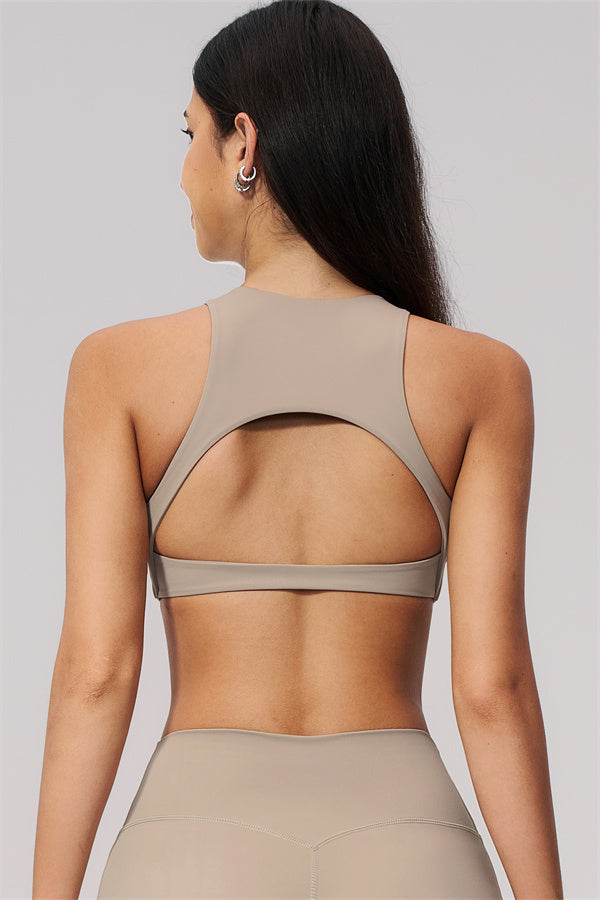 The Twirl Open Back Sports Bra Capri Leggings 2-Piece Set