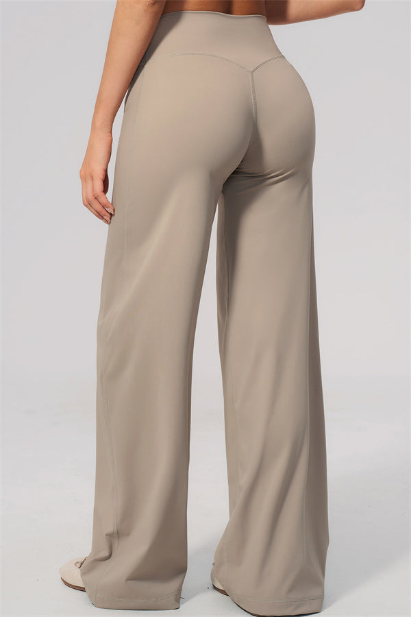 The Twirl Wide Strap Halter Crop Top Straight Leg Pants 2-Piece Set