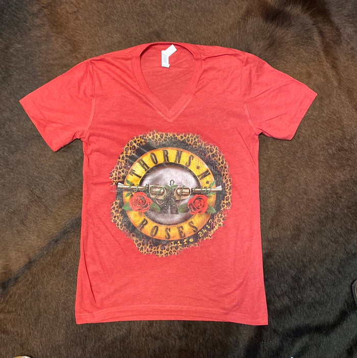 Thorns and Roses V-Neck T Shirt