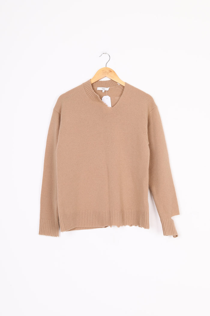 Tibi Womens Brown Jumper Size XXS