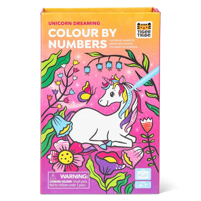 Tiger Tribe Colour By Numbers- Unicorn Dreaming
