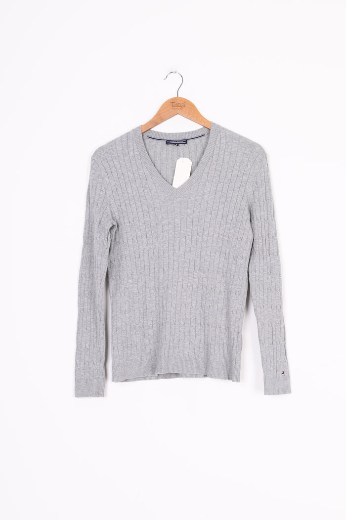 Tommy Hilfiger Womens Grey Jumper Size M
