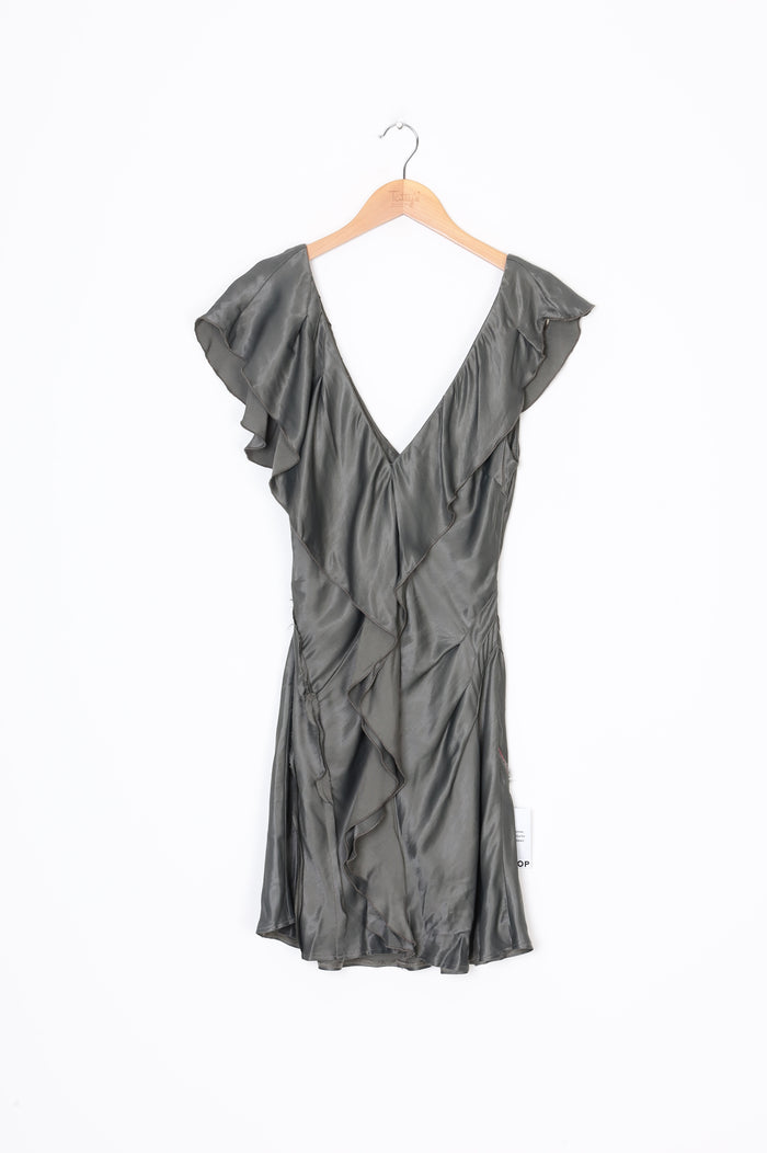 Topshop Womens Green Dress Size 10