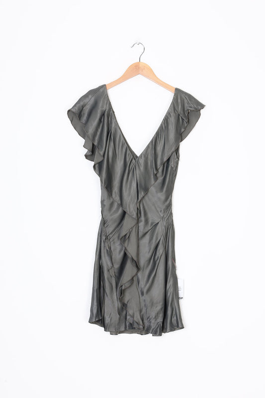 Topshop Womens Green Dress Size 10