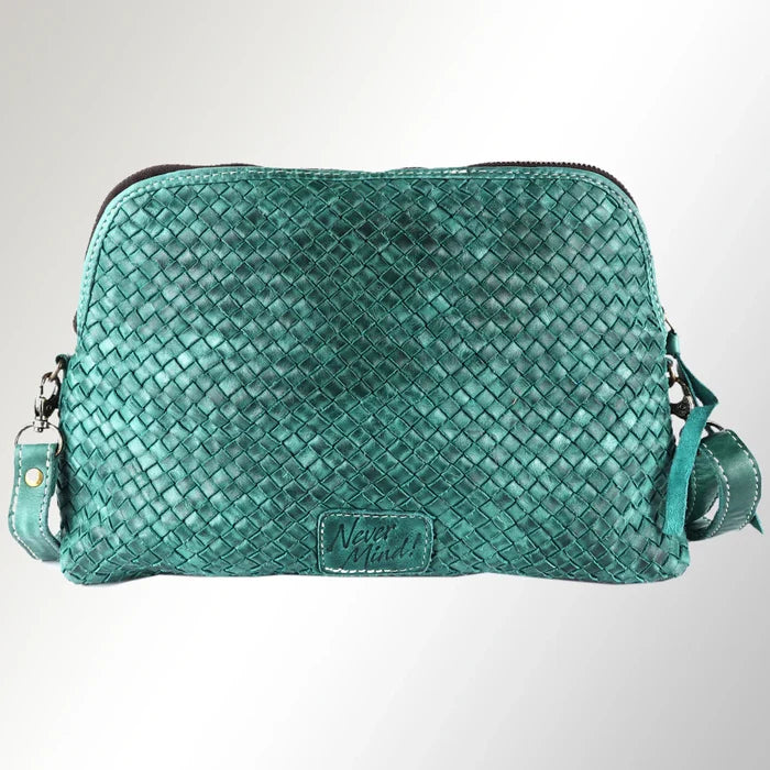 Turquoise Woven Handmade Crossbody