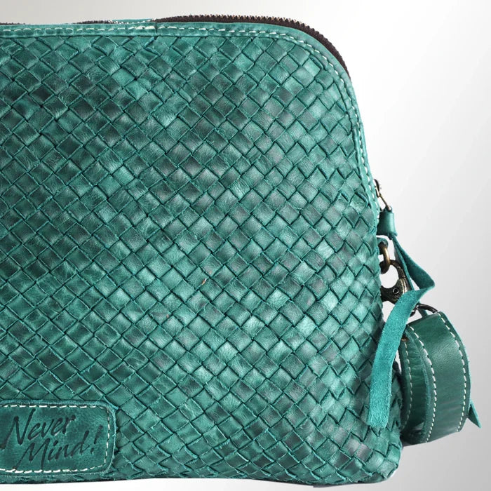 Turquoise Woven Handmade Crossbody