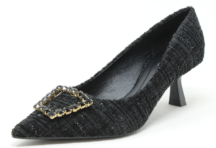Tweed Look Heel
