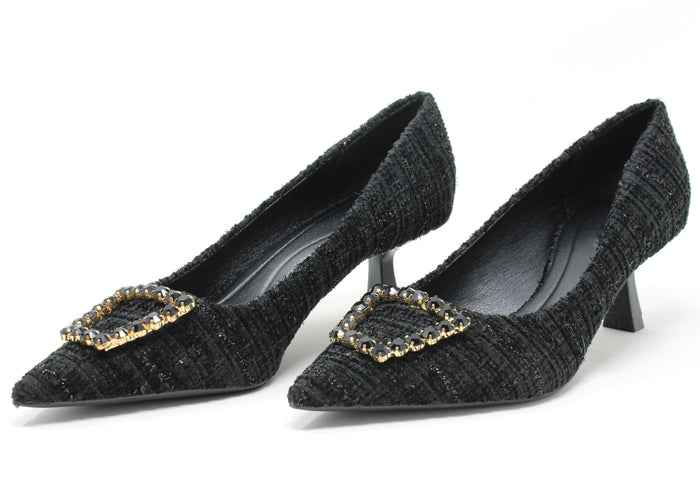 Tweed Look Heel