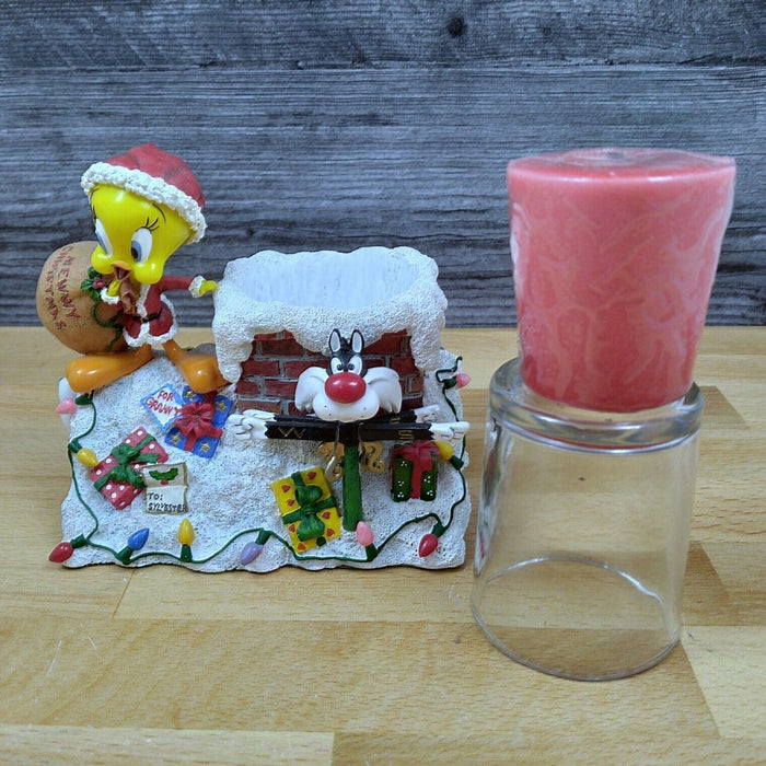 Tweety Chwistmas Candleholder Holiday Figure Sylvester Christmas by Danbury Mint