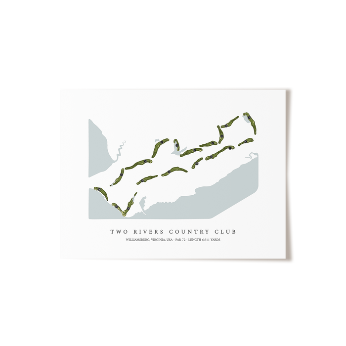 Two Rivers Country Club | Golf Course Print | Unframed
