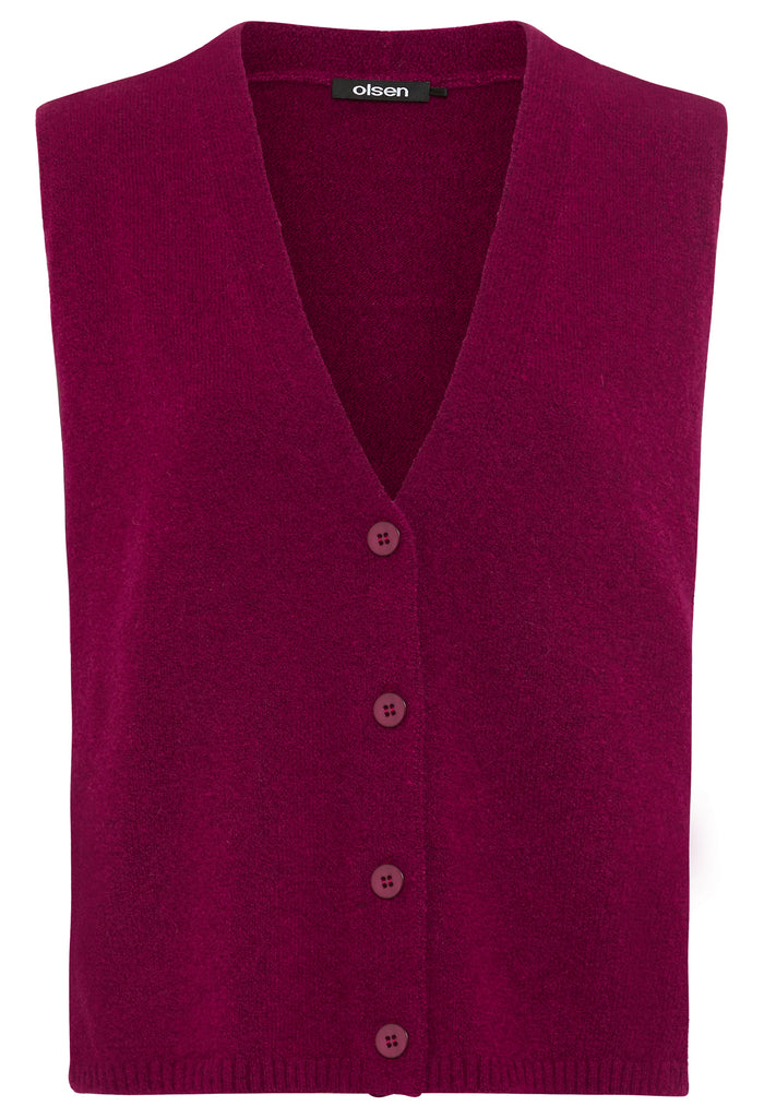 V-Neck Knitted Vest