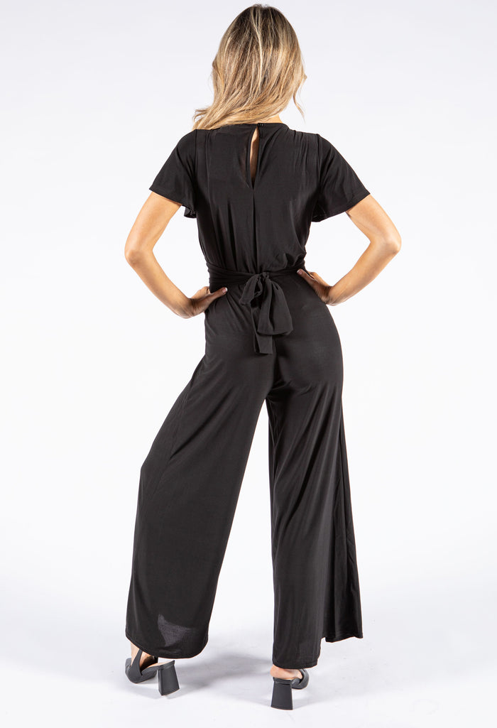 V Neckline Jumpsuit