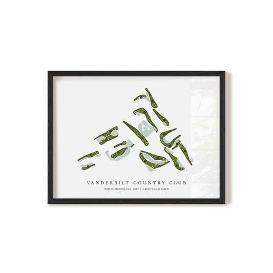 Vanderbilt Country Club | Golf Course Print | Black Frame