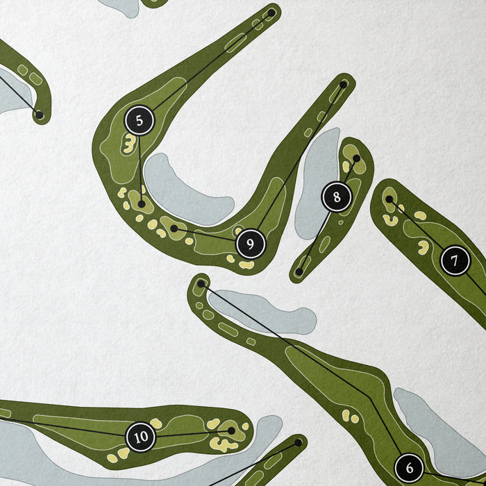 Vanderbilt Country Club | Golf Course Print | Close Up
