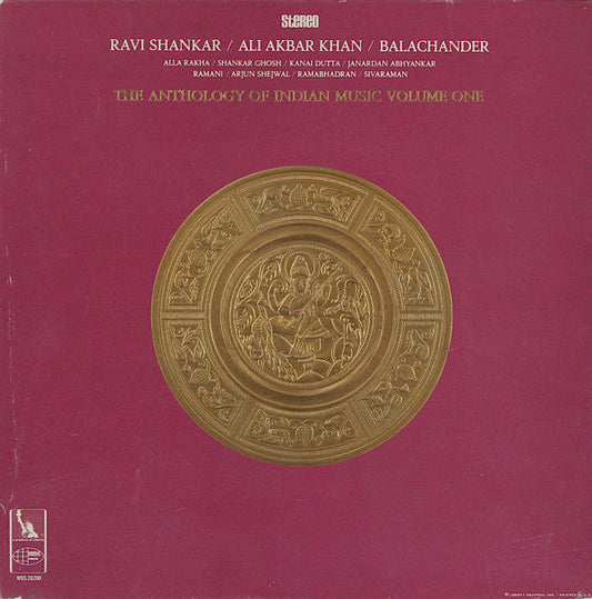 Various - The Anthology Of Indian Music Volume One (LP) [US] 1st (Very Good Plus (VG+))