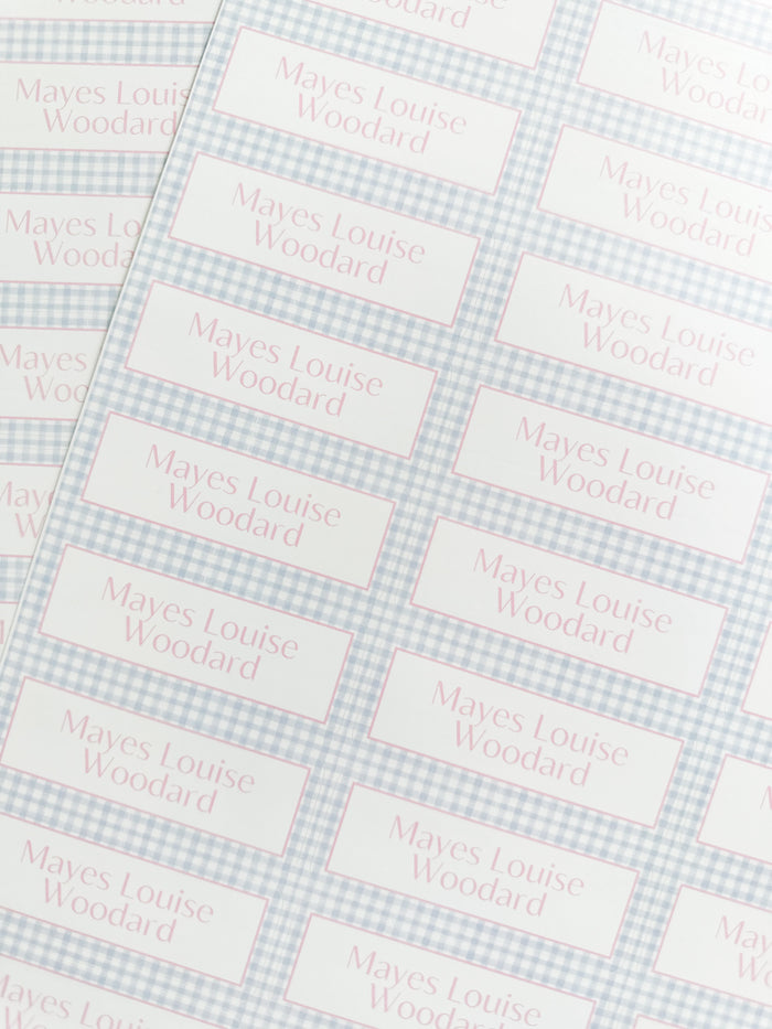 Vinyl Name Labels