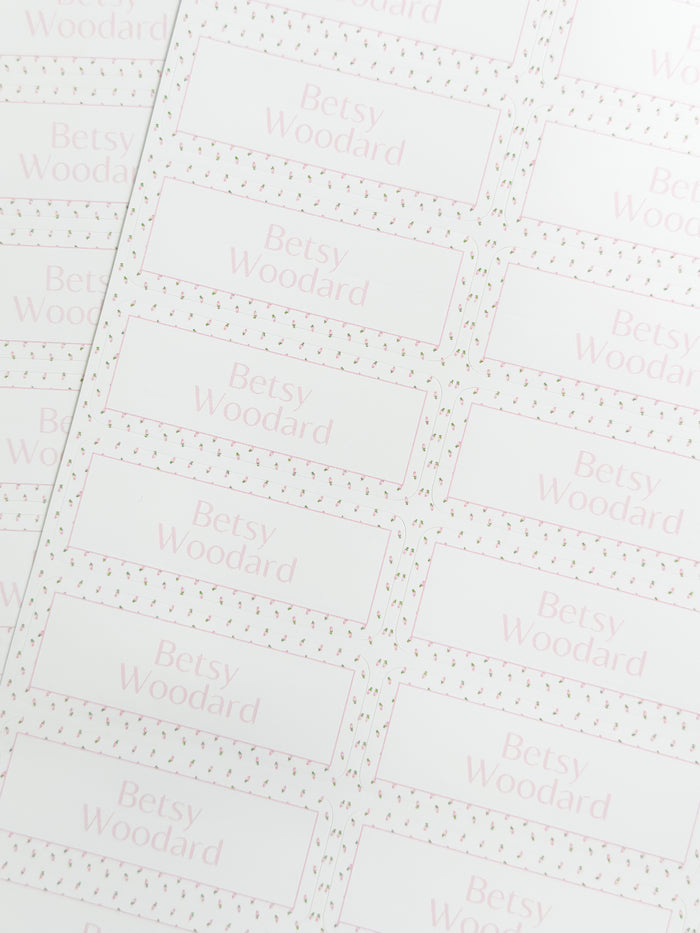 Vinyl Name Labels