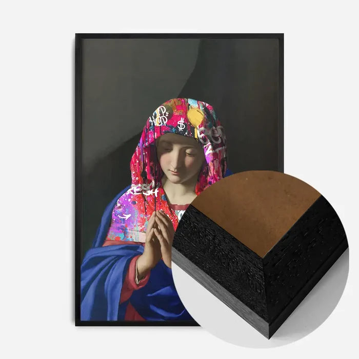 21x30cm | 8¼ x 11¾in / Black Wood Frame
