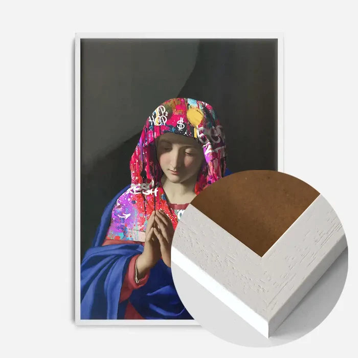 21x30cm | 8¼ x 11¾in / White Wood Frame
