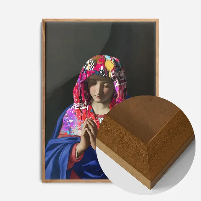 21x30cm | 8¼ x 11¾in / Oak Wood Frame