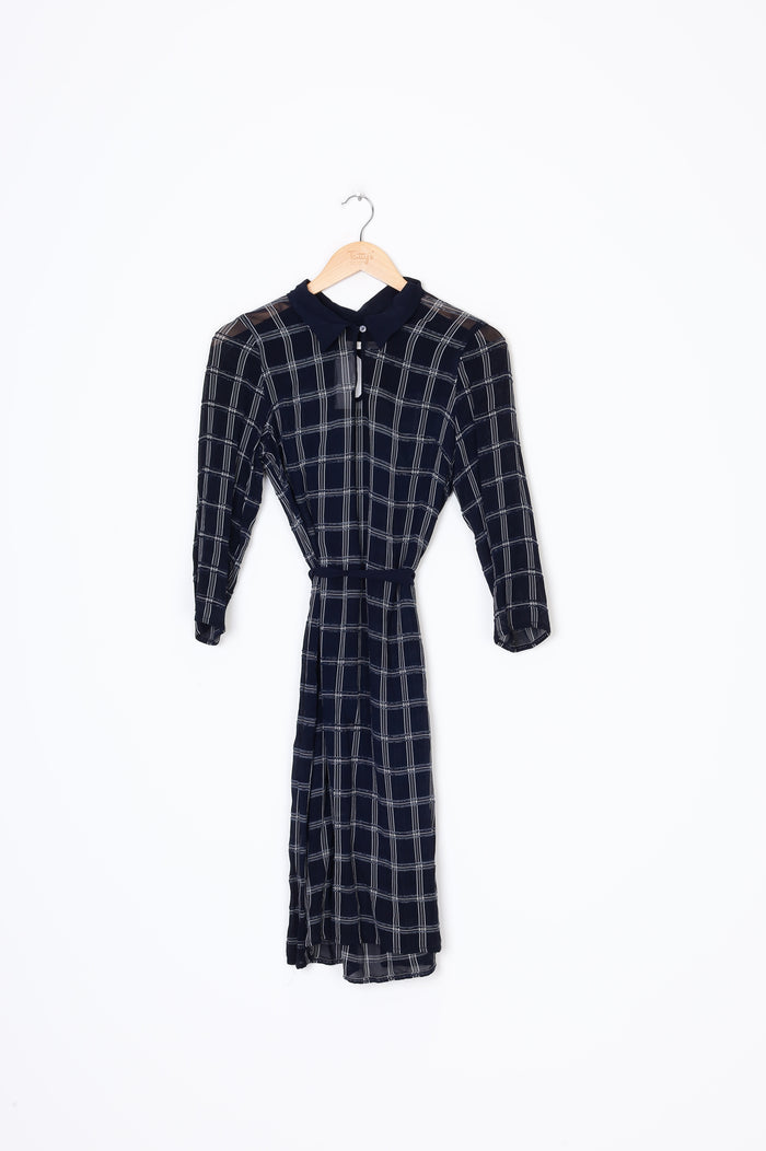 Wallace Rose Womens Blue Dress Size 10