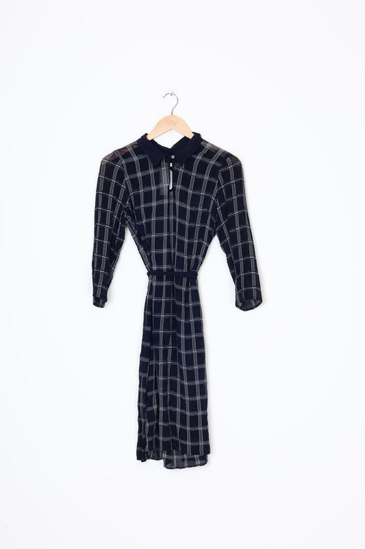 Wallace Rose Womens Blue Dress Size 10