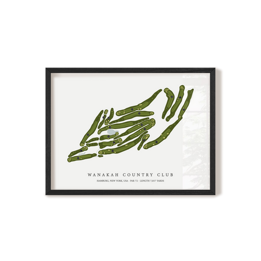Wanakah Country Club | Golf Course Print | Black Frame
