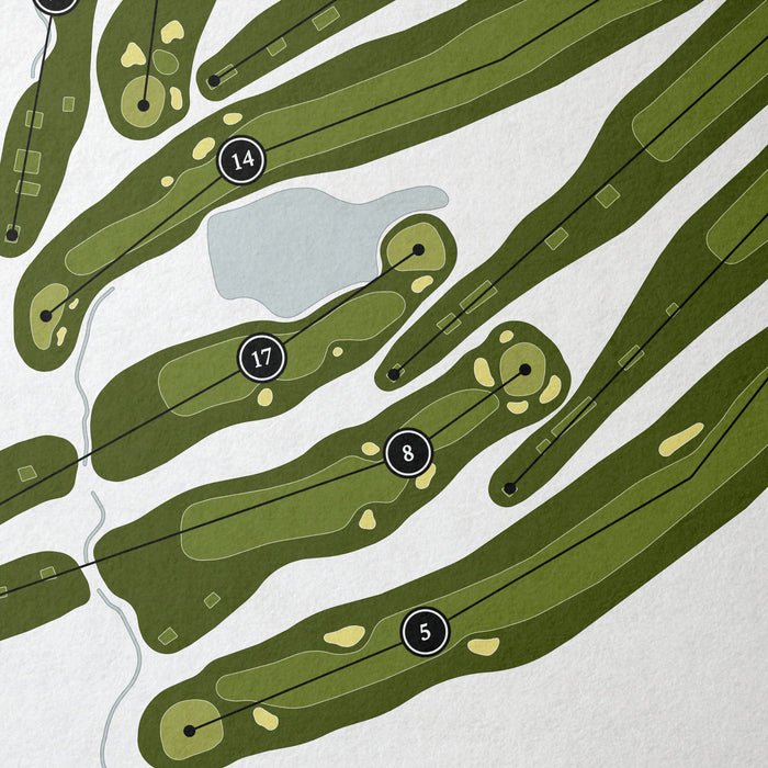 Wanakah Country Club | Golf Course Print | Close Up