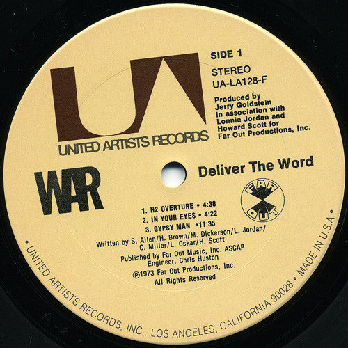 War - Deliver The Word (LP) [US] 1st