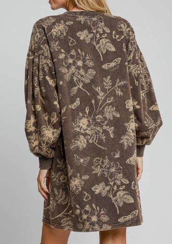 Washed French Terry Dress