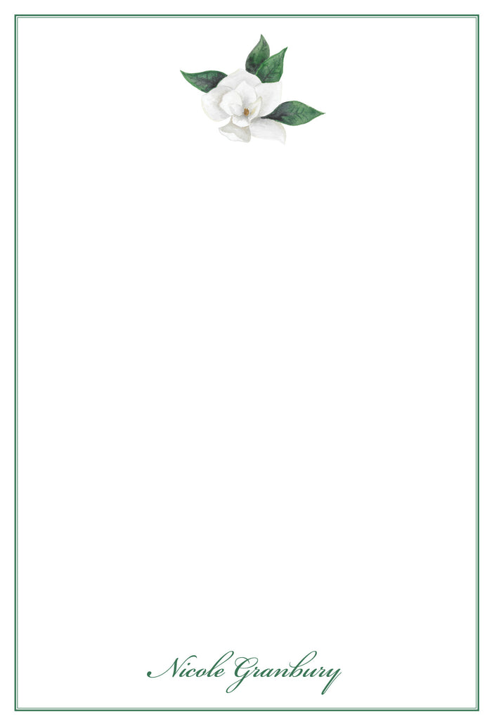Watercolor Magnolia Notepad