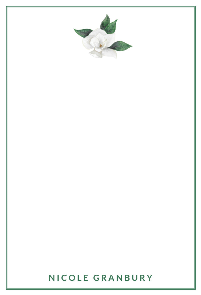 Watercolor Magnolia Notepad