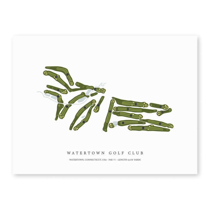 Watertown Golf Club | Golf Course Print | Unframed