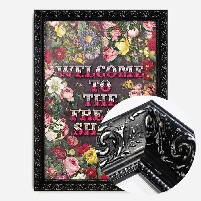 21x30cm | 8¼ x 11¾in / Black Ornate Frame