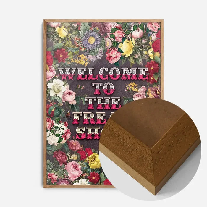 21x30cm | 8¼ x 11¾in / Oak Wood Frame