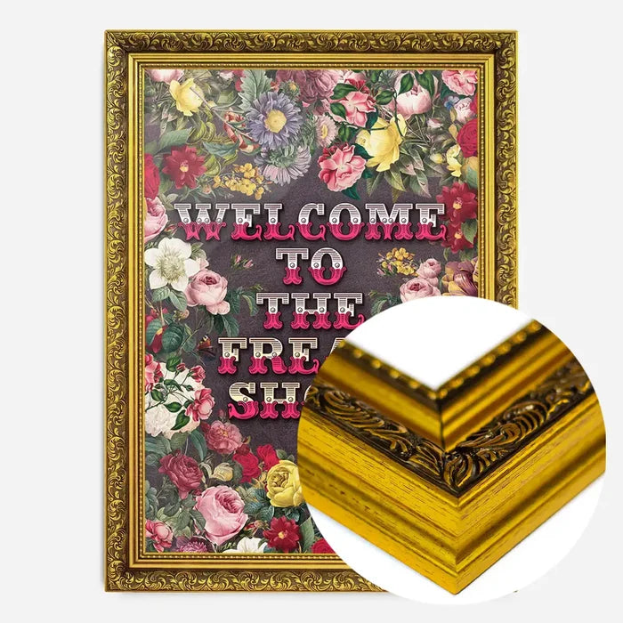 21x30cm | 8¼ x 11¾in / Gold Ornate Frame