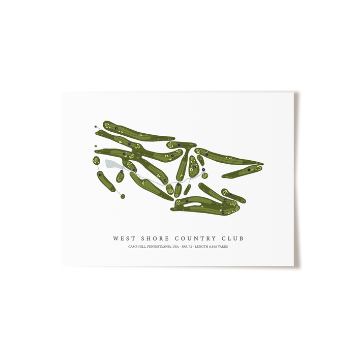 West Shore Country Club | Golf Course Print | Unframed