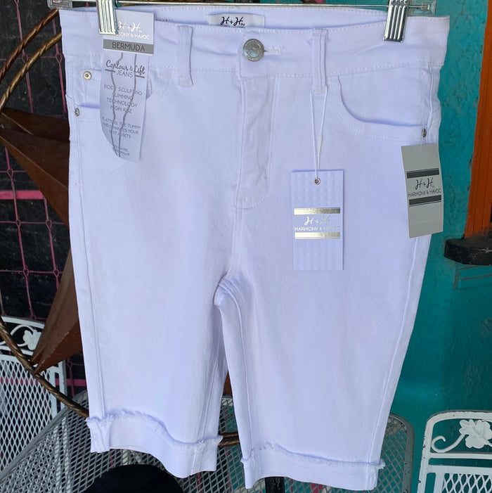 White Bermuda Shorts