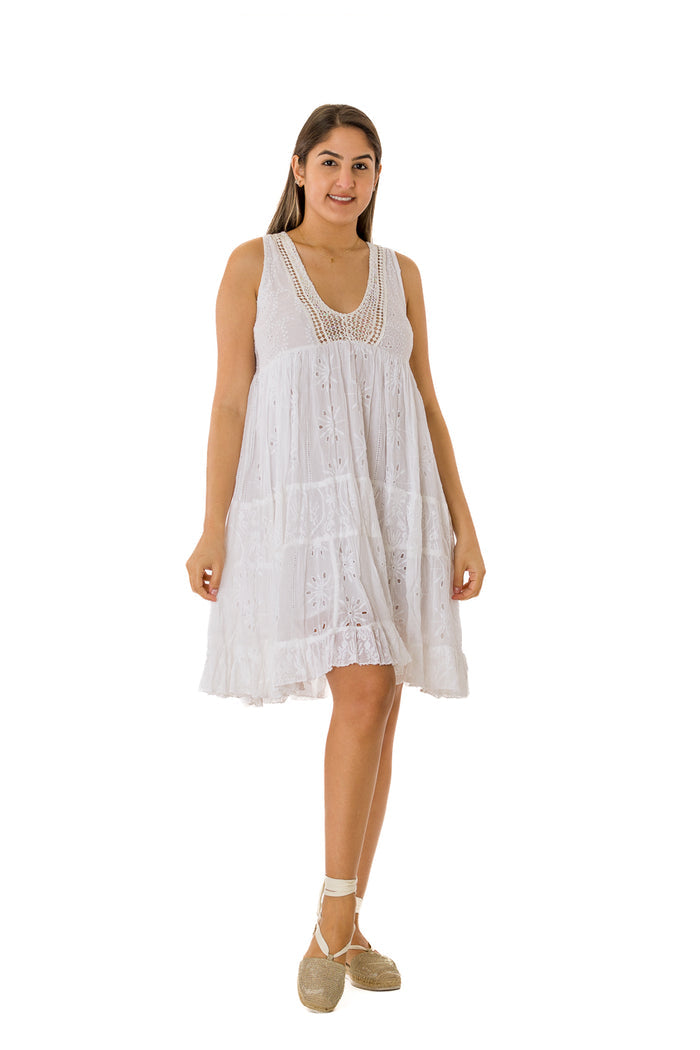 white cotton mini dress 2023 #20617