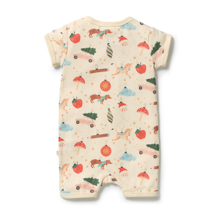 Wilson & Frenchy Organic Boyleg Zipsuit - Deck The Halls