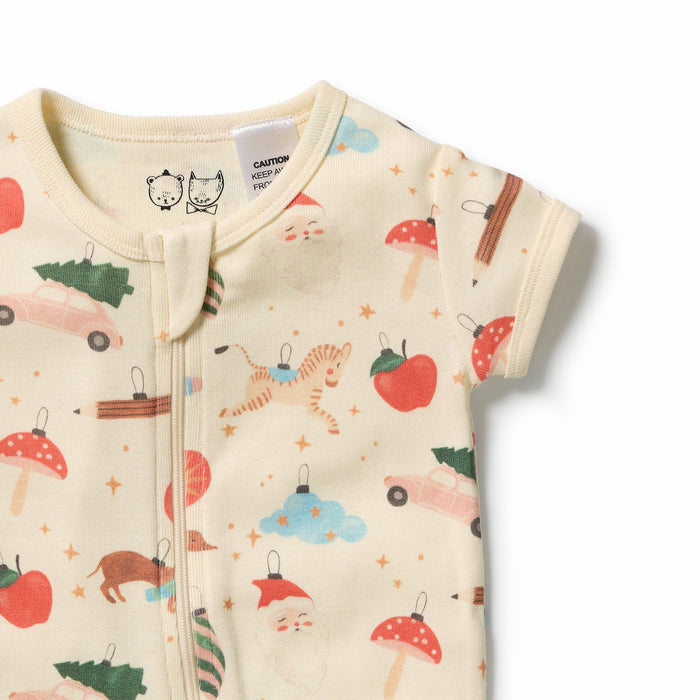 Wilson & Frenchy Organic Boyleg Zipsuit - Deck The Halls