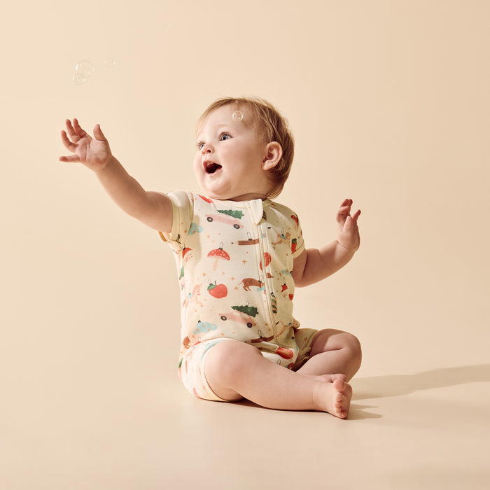 Wilson & Frenchy Organic Boyleg Zipsuit - Deck The Halls